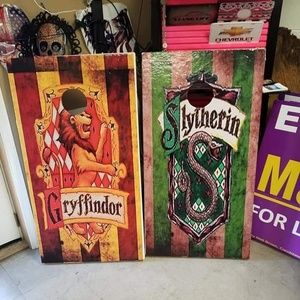 Custom cornhole board wraps.